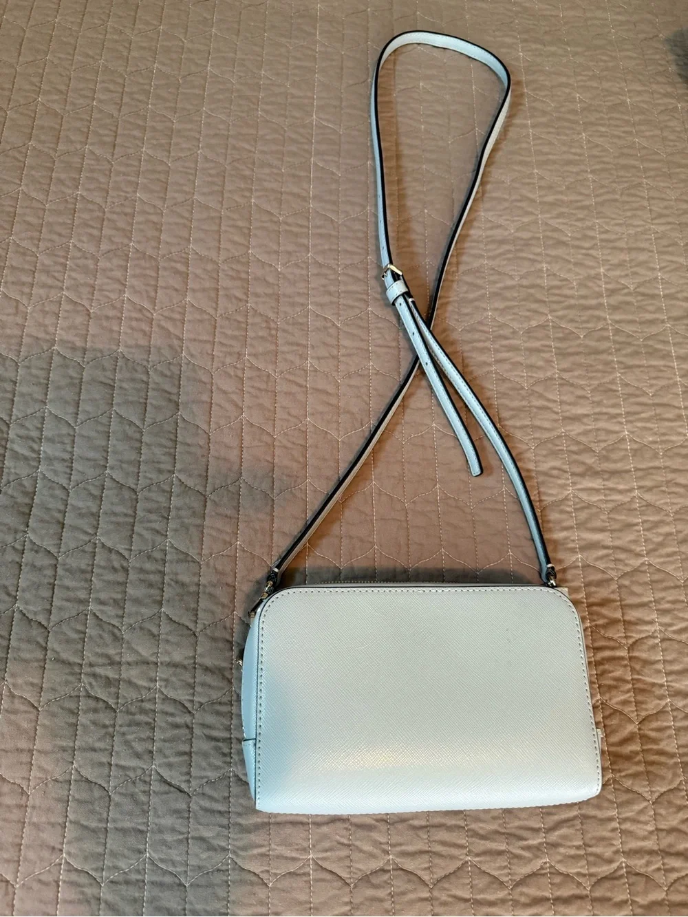 kate spade mint Saffiano Crossbody with Gold Logo